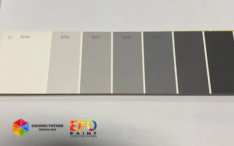 Bảng màu Ral cơ bản thường dùng