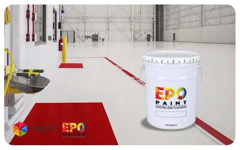 Thi công Sơn Epoxy kẻ vạch