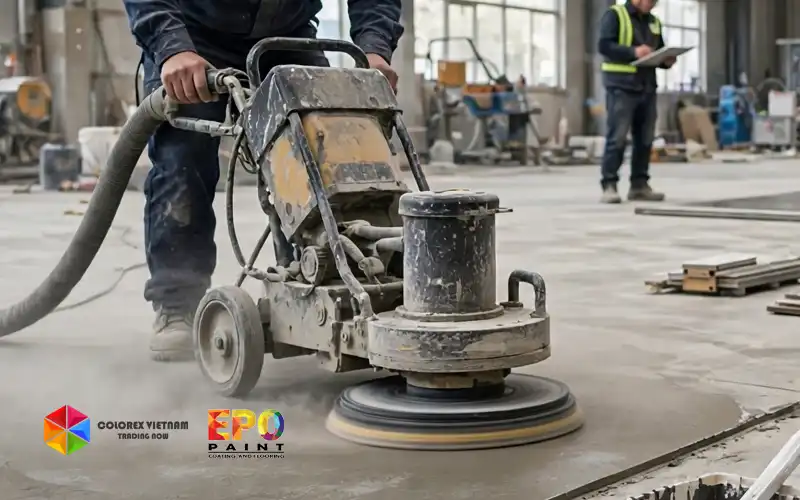 Các yếu tố ảnh hưởng chi phí epoxy cát màu