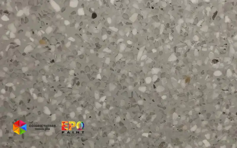 Mã màu EPO 7040W trong thiết kế Terrazzo