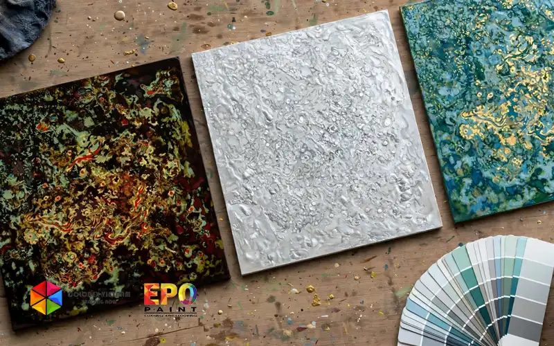 Khái niệm sàn sơn mài epoxy tùy chọn đa sắc