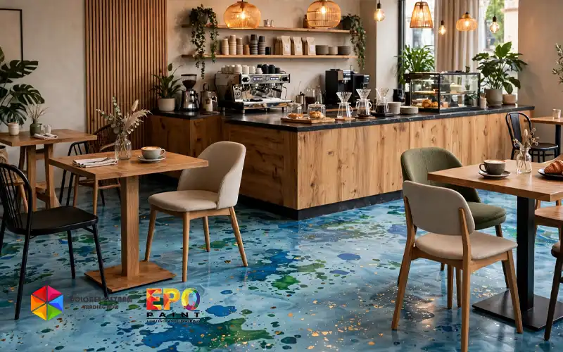 Ứng dụng và bảo dưỡng sàn epoxy đa sắc