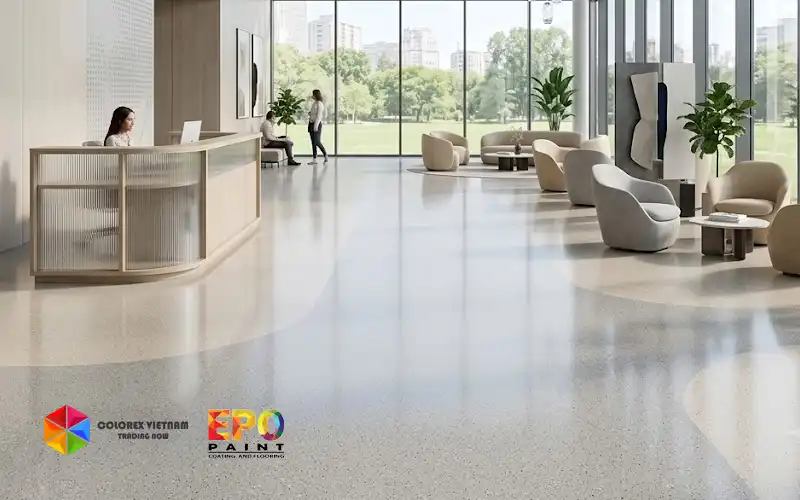 Thi Công Sàn Epoxy Cát Màu Tự San Phẳng - Những Điều Cần Biết