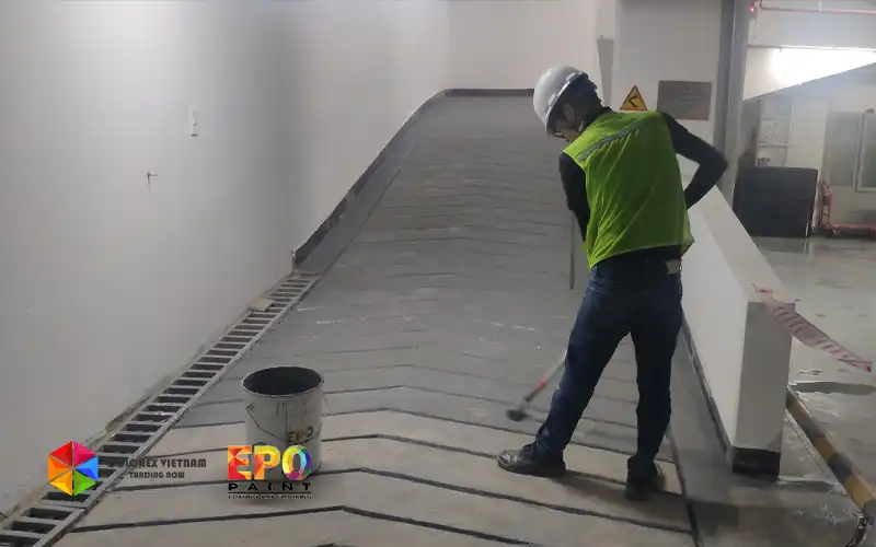 THI CÔNG SÀN EPOXY CHỐNG TRƯỢT